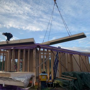 Leggen van een prefab dak